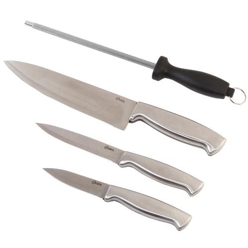 Oster Baldwyn 2-Piece Stainless Steel Santoku Knife Set