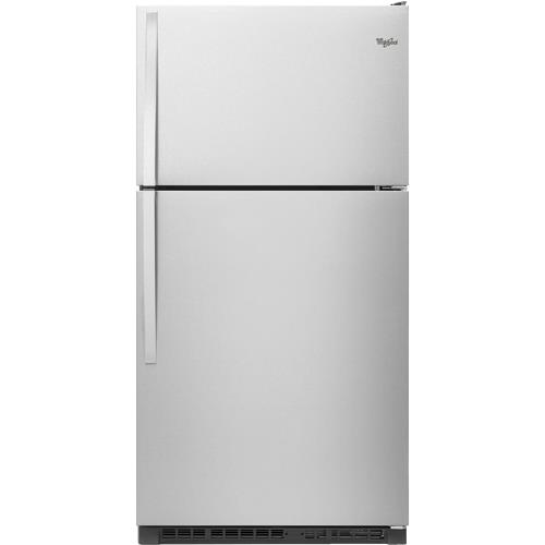 Whirlpool 20.5-cu ft Top-Freezer Refrigerator (White) in the Top-Freezer  Refrigerators department at