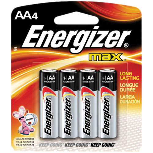 MAX 4-Pack AA 1.5V Alkaline Batteries