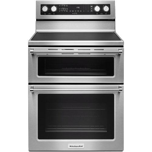 KFED500ESS by KitchenAid - 30-Inch 5 Burner Electric Double Oven