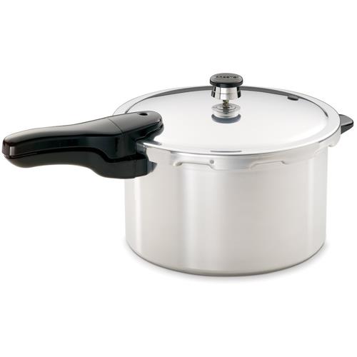 Presto 01365 6-Quart Stainless Steel Deluxe Pressure Cooker - Silver