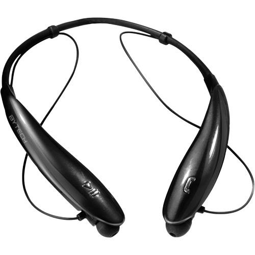 Bytech BYAUBO105BK Wireless Bluetooth Earbud Neckband Black
