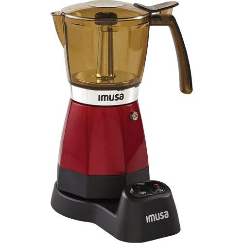 IMUSA B120-60008 6 Cup Electric Moka Espresso Maker - Red