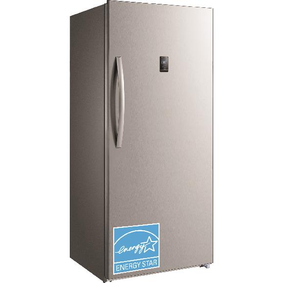 13.8 CuFt Stainless Steel Upright Freezer With Stainless Steel Lock