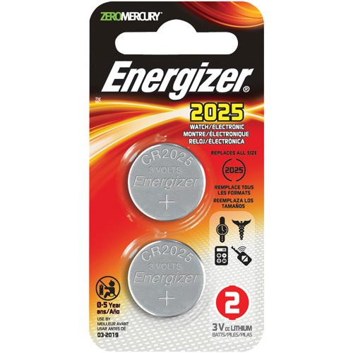  Energizer CR2025 Lithium Batteries (1 Pack of 5