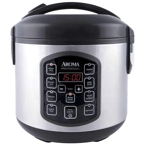 Aroma Rice Cooker 8 Cup Silver