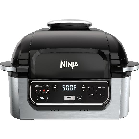 Ninja Ag301 Foodi 5-in-1 Indoor Grill with 4-Quart Air Fryer