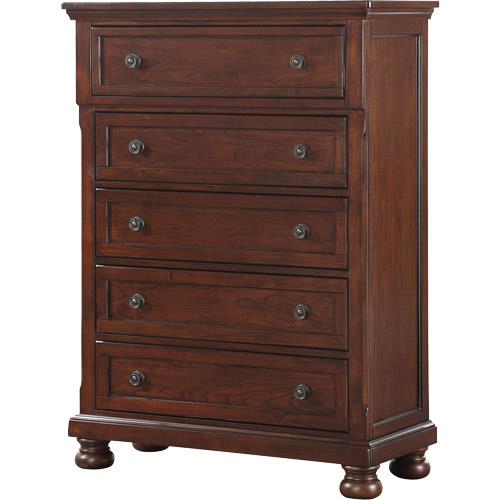 Traditional Cherry Five Drawer Chest