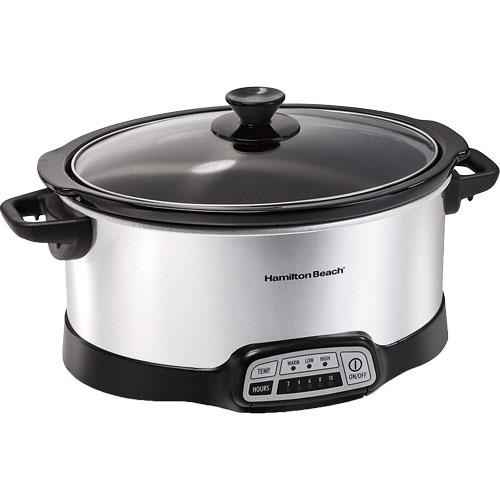 Crock-Pot Portable 7 Quart Slow Cooker with Locking Lid and Auto