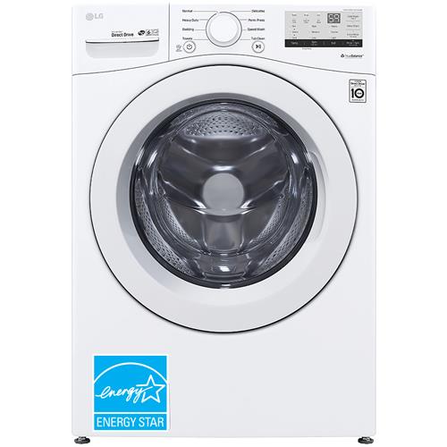 LG 27 in. 5.0 cu. ft. Stackable Front Load Washer with 6 Motion Technology,  Tub Clean System & Speed Wash Cycle - Middle Black