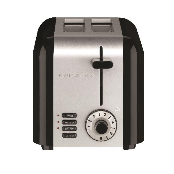 Premium Levella PT2205S 2-Slice Stainless Steel Toaster