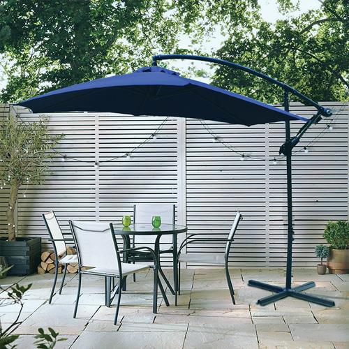 doral designs banana cantilever patio umbrella Doral Designs LF65001 Banana Cantilever Patio Umbrella - 10 Ft