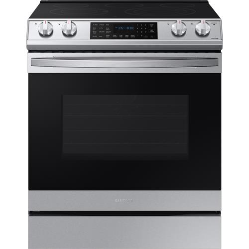 Samsung 6.3 Cu. ft. Smart Slide-in Electric Range with Air Fry & Convection in Stainless Steel