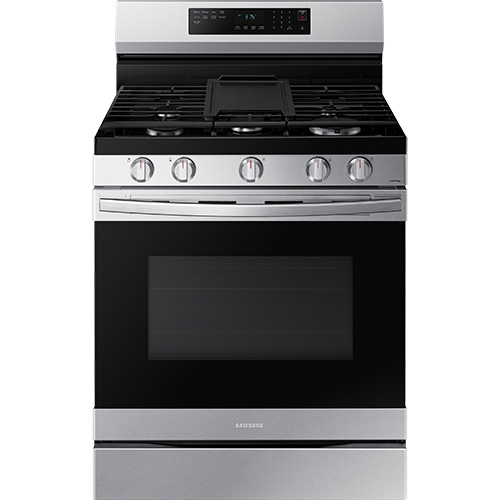 Samsung 6.3 Cu. ft. Smart Freestanding Electric Range with No-Preheat Air Fry, Convection+ & Griddle - Stainless Steel