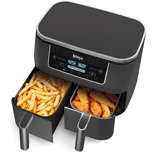 Ninja Dz201 Foodi 6-in-1 2-Basket Air Fryer with DualZone Technology, 8-Quart