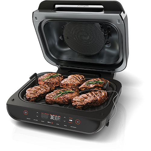 Ninja FG551 Foodi™ Smart XL 6-In-1 Indoor Grill With 4 Qt Air Fryer - Black