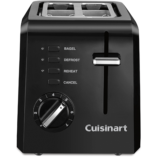 New 2 Slice Black toaster with 7 Setting browning control and Cord storage 94872 