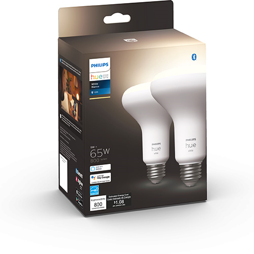 Philips Hue White and Color Ambiance Light Strip Plus 6.5ft Base Kit with  Bluetooth, White 