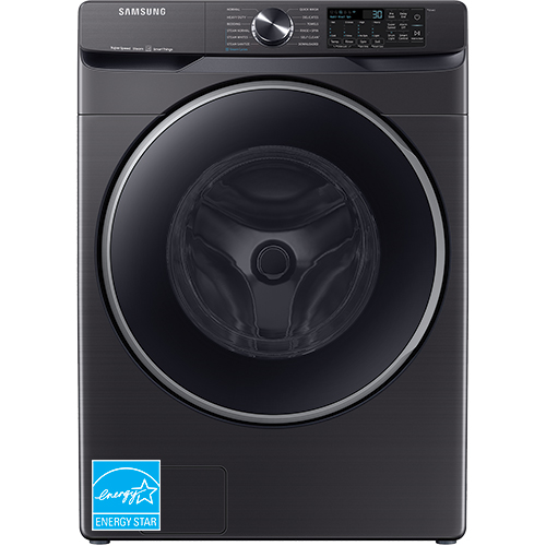 Samsung 4.5 Cu. Ft. Large Capacity Smart Dial Front Load Washer in Brushed  Black