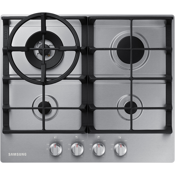 Samsung NA24T4230FS 24 4-Burner Gas Cooktop With Wok Ring In