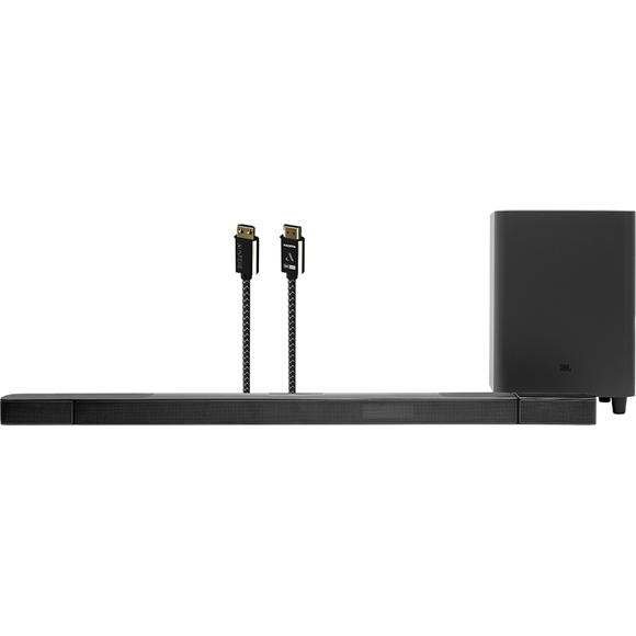 BAR 9.1 True Wireless Surround Sound Soundbar With Dolby Atmos® And VII Series 8K HDMI Cable 2.5m