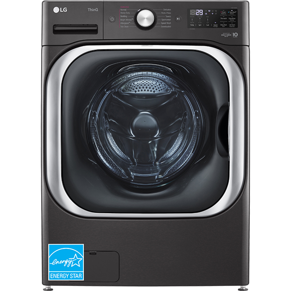 5.0 cu. ft. Extra Large Capacity Smart Front Load Washer with Super Speed  Wash and Steam in Brushed Black Washers - WF50BG8300AVUS