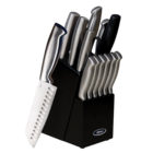 Image of product - Baldwyn 14-Piece Cutlery Block Set - Brushed Satin