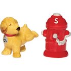 Image of product - Salt And Pepper Shaker Set - Dog & Fire Hydrant