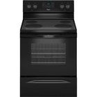 Image of product - 30" Black Electric Smooth Top Range With 4.8 CuFt Oven