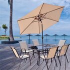 Image of product - San Antonio Beige 8-Piece Patio Dining Set