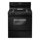 Image of product - 30" Black Freestanding Gas Range With 4.2 CuFt Oven