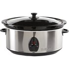 Image of product - 3.7 Quart Stainless Steel Slow Cooker With Glass Lid