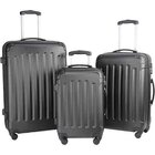 Image of product - 3 Piece ABS Black Suitcase Set
