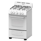 Image of product - 20" White Freestanding Gas Range With 2.0 CuFt Manual Clean Oven