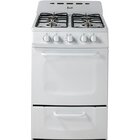 Image of product - 24" White Freestanding Gas Range With 1.98 CuFt Oven
