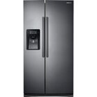 Image of product - 24.5 CuFt Side-By-Side Refrigerator With LED Lighting In Black Stainless