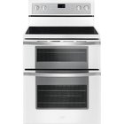 Image of product - 30" White Electric Smooth Top Double Oven Range With 6.7 CuFt Steam Clean Oven