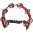 Image of product - Hand Held Half Moon Tambourine In Red