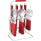 Image of product - 16 Piece Temptation Red Flatware Set For 4