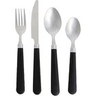 Image of product - 16 Piece Black Sensations Flatware Set For 4