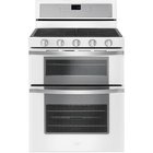 Image of product - 30" Gold Series White Ice Freestanding Double Gas Range With 6.0 CuFt Self-Cleaning Oven