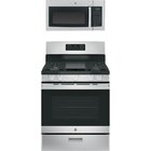 Image of product - 30" Freestanding Gas Range With 1.6 CuFt Over-The-Range Microwave In Stainless Steel