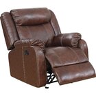 Image of product - Salerno Brown Top Grain Leather Recliner