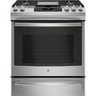 Image of product - 30" Stainless Steel Slide-In Gas Range With 5.6 CuFt Self-Cleaning Oven