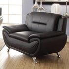 Image of product - Norton Black Plush Stationary Armchair