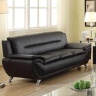Image of product - Norton Black Plush Stationary Sofa