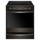 Image of product - 30" Black Stainless Steel Slide-In Electric Range With 6.4 CuFt Self-Cleaning Oven With Wi-Fi Connectivity