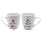 Image of product - He's My Anchor And She's My Sail Mugs Set Of 2