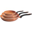 Image of product - Hummington Copper Color 3 Pc. Aluminum Frying Pan Set