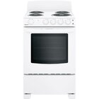 Hotpoint 24" White Electric Coil Range with 2.9 CuFt Standard Cleaning Oven